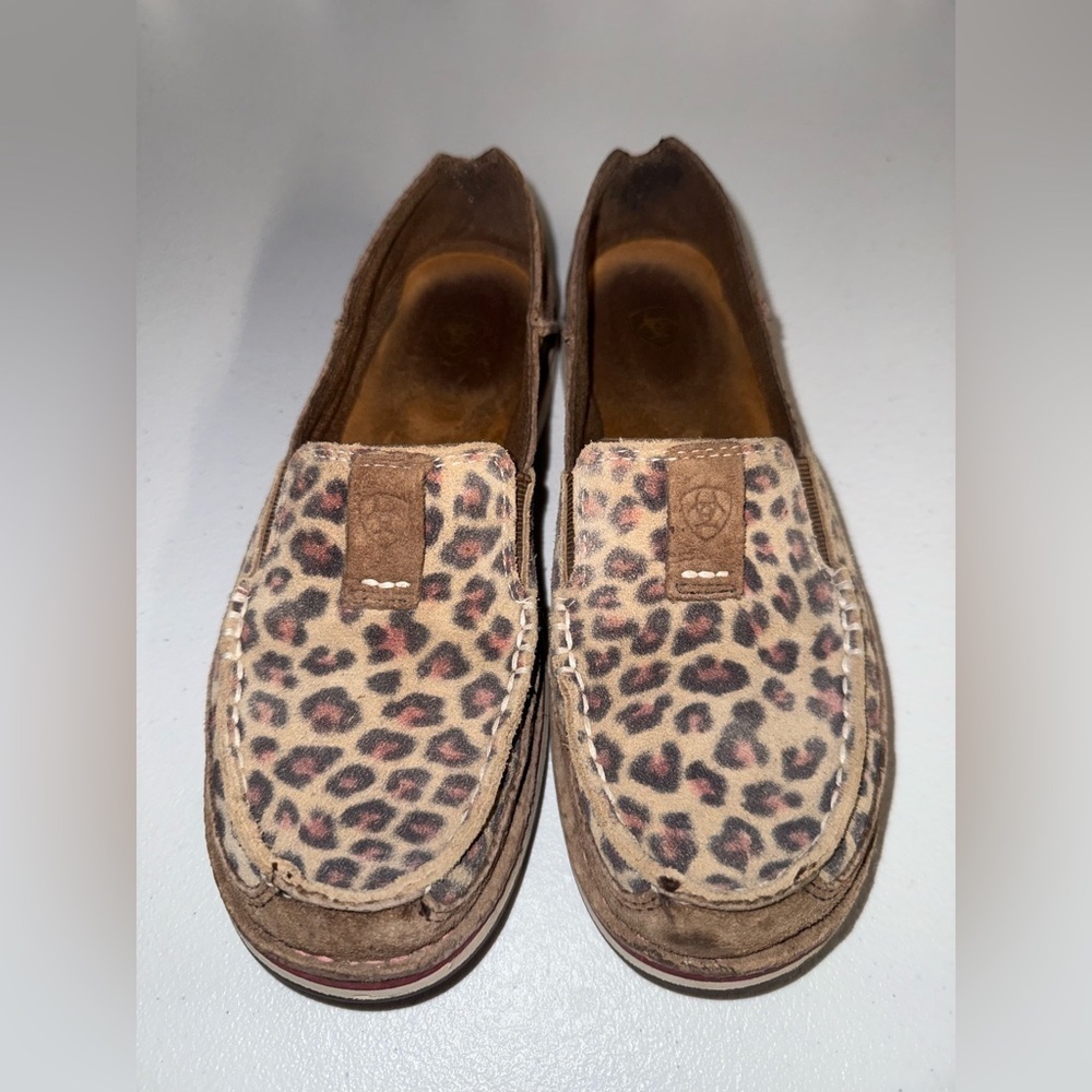 Ariat Cruisers Brown Leopard Print Shoes Loafers Women's Size 7 B